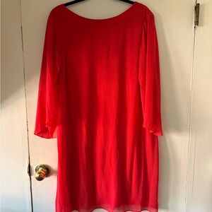 Style & Co. Vibrant Red/Coral Midi Dress